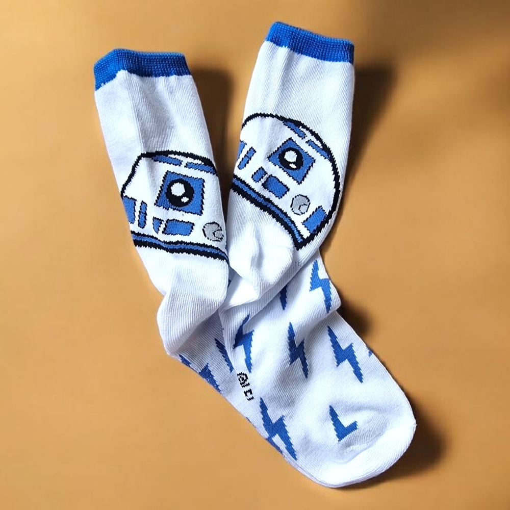 🌟FREE ADD-ON 🌟🆕️Star Wars The Mandalorian R2-D2 Ladies Crew Socks